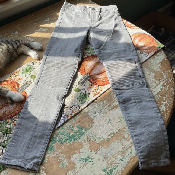 GAP TRUE SKINNY JEANS PETITE GREY GRAY SHORT ANKLE SIZE 25 - Picture 7 of 15